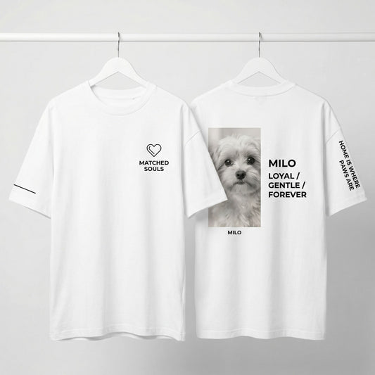 Matched Souls Custom Pet Photo T-Shirt | Personalized Loyal Companion Tee