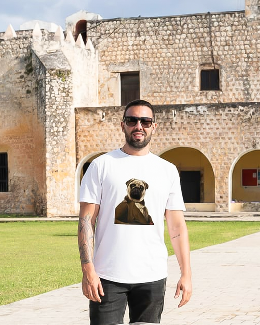 Royal Pawtrait Tee | Your Pet, Duke of Cuteness | 240 GSM Premium Oversized | FurEverMine.store